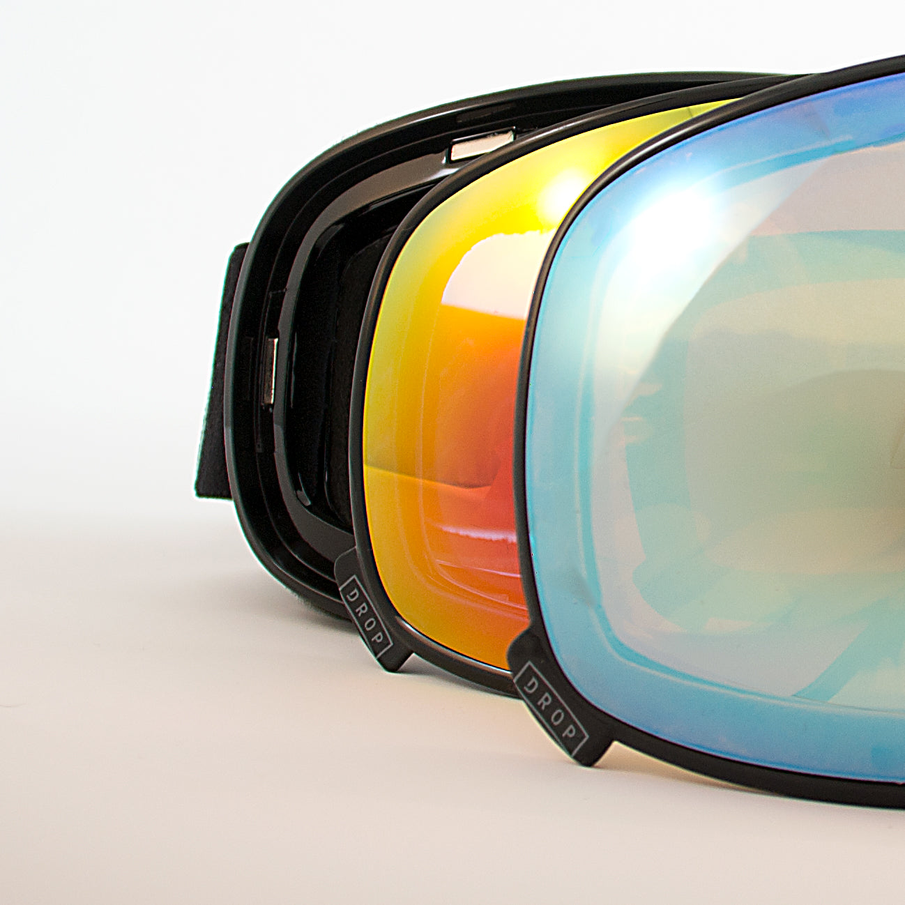 Traffic Large Winter Goggles, Men's & Women's Ski Goggles – DROPMFG Black