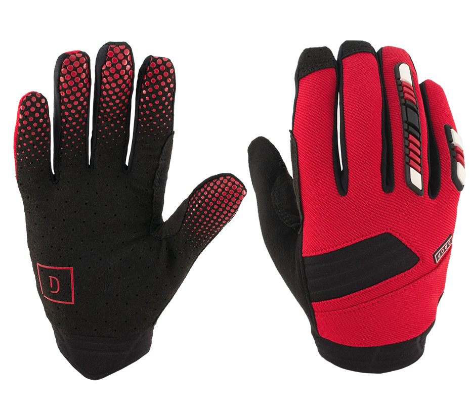 gloves for bicycle riding Hero MTB Gloves, Mountain Bike Gloves – DROPMFG Black / Mens