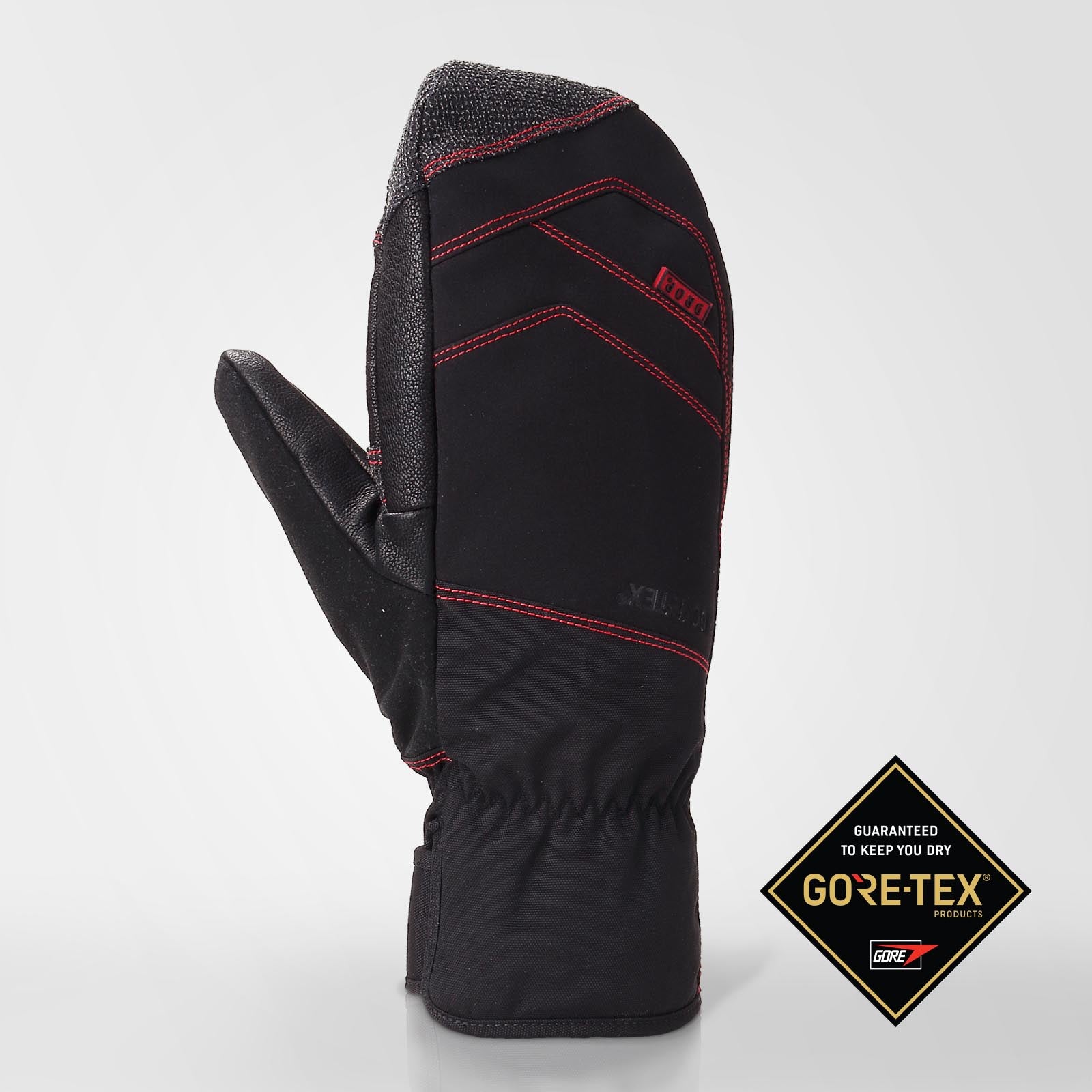 gore countdown handschuhe Roach Gore-Tex Snowboard Mitts. Winter Snow Gloves. - DROPMFG Black/Red / Mens
