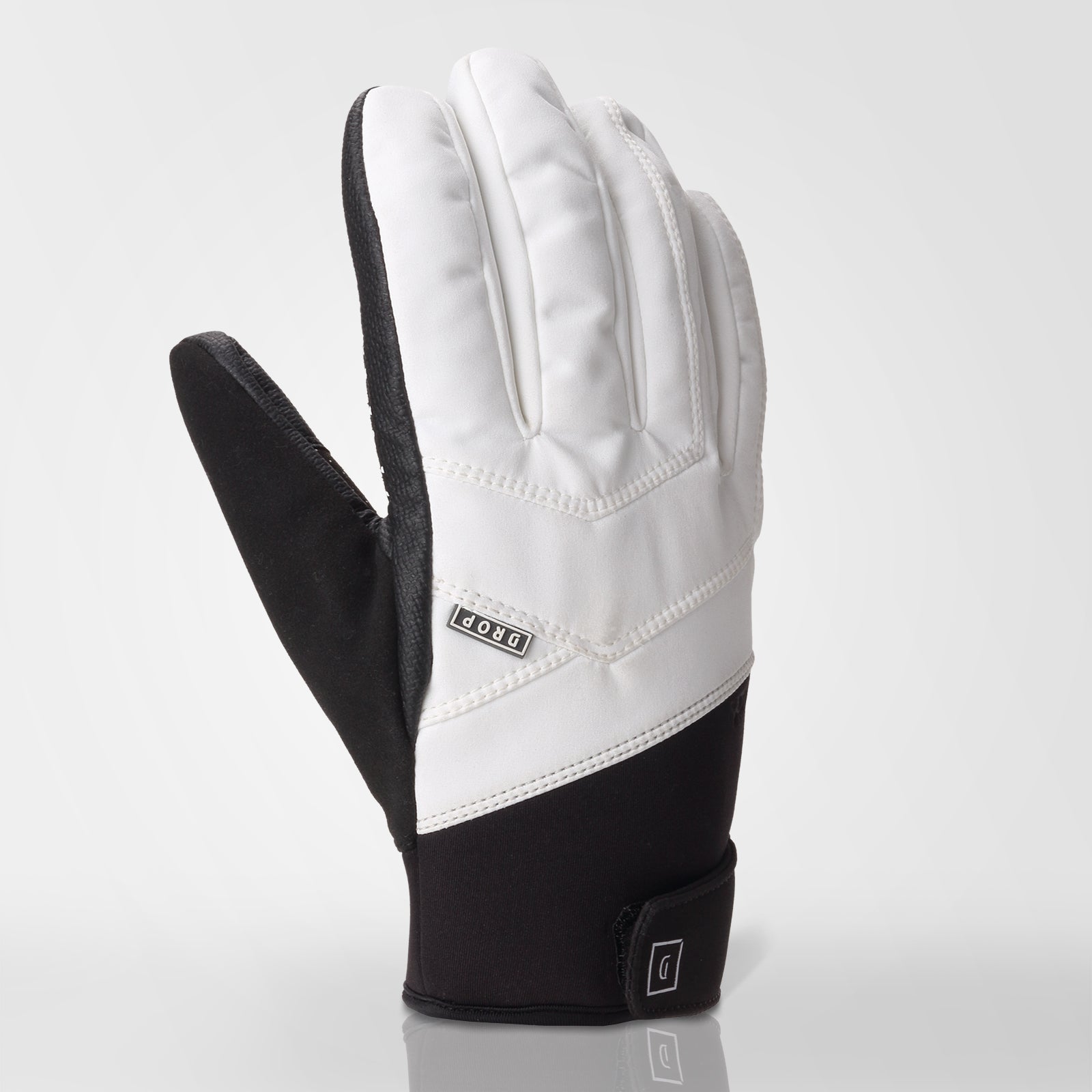 Sierra Aquabloc Park and Pipe Gloves, Winter Snow Gloves. - DROPMFG White/Black / Mens - S