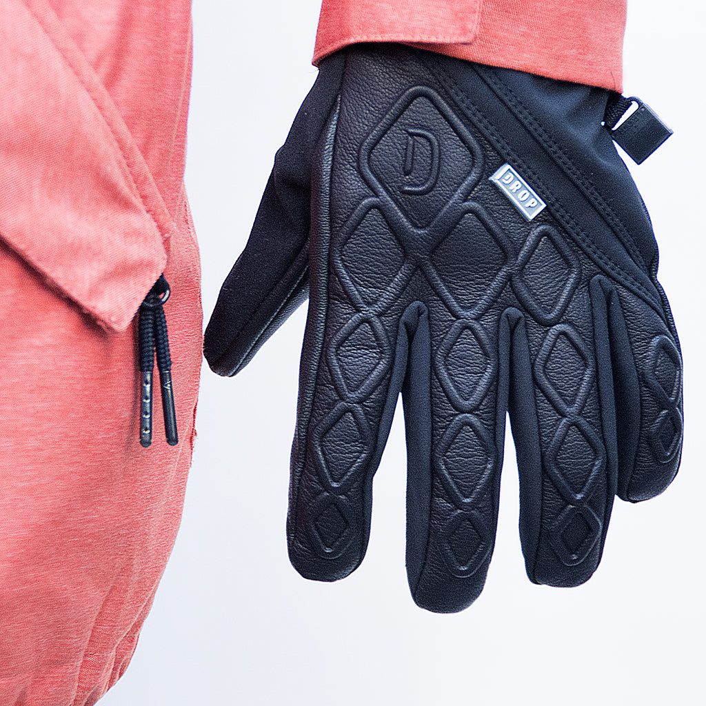 Web II Gore-Tex Gloves. Snowboard Gloves. - DROPMFG Tan/Gunmetal / MENS